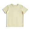 Saucezhan hauts t-shirts hommes t-shirt été à manches courtes 5 couleurs pur coton Anformation tissu double tissé 340g 240228