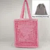 24SS Designer TOTE Bag worka na plażę tkana torebka kobiety Raffia torba na duże pojemność torby zakupowe wydrążone torby na ramię damskie