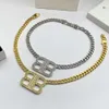 Designer 18k Gold Diamond Pendant Necklace Women men Exclusive Love Cuban chain Necklace Luxury Classic Premium Jewelry Accessories Popular Fashion Brand Gift