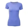 Lu S-Sleeved 1.0 Vestido de ioga T-shirt feminino Top top