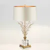 Table Lamps Drop Ship Crystal Lamp Branch Decor Bedside Desk Light For Bedroom Living Room Home Reading Fixtures