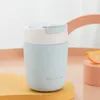 Garrafas de água mini copo garrafa térmica de aço inoxidável com palha retrátil café bebida fria viagem caneca térmica isolada