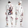 Heren Trainingspakken PLUS SIZE Kimono Vest Pak Losse Chinese Japanse Samurai Harajuku Vrouwen Mannen Cosplay Yukata Tops Broek Set 3XL 4XL 5XL