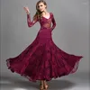 Stage Wear Ballroom Waltz Dance Dress Tango Costumes Foxtrot Competition Woman Modern National Standard