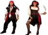 Trajes de pirata para mulheres homens adultos halloween ma capitão jack sparrow fantasia piratas do caribe cosplay conjunto de roupas h2207313465166