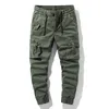 Lente Heren Katoen Cargo Broek Kleding Herfst Casual Mode Elastische Taille Kwaliteit Pantalones Tipo Cargo Broek Mannen 240228