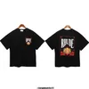 Rhode High Street Fashion Brand Rhude Nieuwe Speelkaart Letter Print Zomer Loszittende Heren en Dames Paar T-shirt met korte mouwen