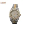 Big Face Two Tone Luxury Diamond VVS Moissanite Watch Mechanical Watches Iced Out Watch For Men Women