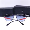 luxury Oval sunglasses for men designer summer shades polarized eyeglasses black vintage oversized sun glasses of women male sunglass 7 color with box 7460