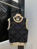 Projektantka damska koszulka damska Sweter dla czołgu Wysokiej jakości litera haftowana damska koszulka moda damska kurtka damska damska szczupła skoczek
