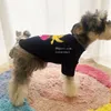 Designer Dog Clothes Brand Dog Apparel lovely Dog Shirts for Chihuahua Cotton Breathable Puppy T Shirt Dog Costume Summer Cat Dog Girls Boy Bird Apple Pattern S A643