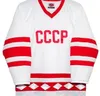 RERA Men настоящая полная вышивка Русская хоккейная майка CCCP 1980 года БЕЛАЯ 100 Джерси с вышивкой или на заказ любое имя или номер Jersey6544629