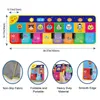 Kids Musical Piano Mat 100x36cm Portable Dance Music Piano Keyboard Carpet Musical Touch Play Game Toy Gifts for Girls Boys 240226