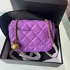 CC Borse Borse a tracolla di marca di lusso Borsa a tracolla da donna con bolle ricamate Mini borsa a tracolla classica Portafoglio in pelle Marsupio Borsa a tracolla con patta a sfera dorata Birkin