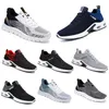 New Men Women Shoes Hiking Running Flat Shoes Soft Sole Black White Red Bule Comfortable Fashion Color Blocking Round Toe 651 GAI