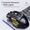 Muizen 2.4GHz Draadloze RGB Muis Verstelbare DPI Stille Muizen 7 Toetsen Ergonomische Gaming Muizen voor Laptop PC Gamer Mute muis