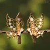 Barrettes papillon pour enfants, accessoires pour cheveux, une paire de pinces à cheveux, coiffure pour vêtements chinois Han Cheongsam