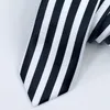 Bow Ties Anime Japanese Black White Striped Neck Tie Cosplay Costume Neckwear Accessories H7EF