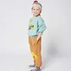 Ins 2023 Vêtements d'automne et d'hiver pour enfants coréens pour filles et garçons Babi Pulls pour enfants Sweat-shirts à manches longues Oneck Tops mignons 240220