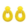 Boucles d'oreilles côté brillant pour femmes, bijoux de marque à la mode, style bohème, goutte d'eau percée, accessoires de Style Simple