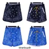 High Street Rhude Cashewbloem Nylon Shorts Heren Zomer Amerikaanse Trend Sport Casual Sneldrogende Strandbroek Ins