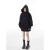 Women's Hoodies Women Oversize Hooded Shirt Heavyweight Sweatshirts High Collar Pullovers Thick Korean Winter Hoodie