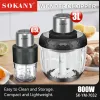 Grinders Food Processors, Electric Food Chopper with Meat Grinder & Vegetable Chopper Powerful 800W Copper Motor for Baby Food/Meat