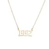 Pendant Necklaces Personalize Year Number For Women Birth Special Date 1982 1989 2000 1999 Birthday Gift From 1980 To 2024