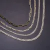 Plated Paperclip Chain 925 Long Chain Women Necklace Jewelry Gold Sliver Necklaces 925 Silver Stamped Free Link Chain