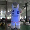 Entrega gratuita de porta atividades ao ar livre Custom made 8mH (26 pés) gigante inflável luz led astronauta balão inflável gigante para publicidade