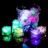 Vattentät LED Ice Cube Multi Color Flashing Glow in the Dark Light Up For Bar Club Drinking Party Wine Decoration 240301