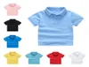 Retailwhole bambini ragazzi ragazze 18Y risvolto cotone Polo pullon maglietta bambino Moda Preppy Tops Tees bambini vestiti firmati3035199