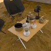 キャンプ家具屋外竹の折りたたみテーブルキャンプ多機能ピクニックポータブル便利な食事