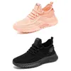 Hommes femmes printemps mode chaussures de sport respirant semelle souple baskets d'extérieur rose blanc noir chaussures de course GAI 045