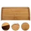 Plates 1pc Bread Box Basket Wooden Storage Boxes Kitchen Counter Organizer