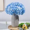 Fleurs décoratives hortensia têtes en soie paquet de 20 entièrement artificielles avec tiges pour mariage