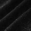 2024 primavera fiocco nero perline abito tinta unita manica lunga girocollo al ginocchio abiti casual W4M016402