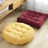 Meditation Floor Round Pillow for Seating on Solid Tufted Thick Pad Cushion For Yoga Balcony Chair Seat Cushions 240223
