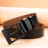 أحزمة Men Belt Fashion 3.8cm للرجال البقر الأصلي للجلد البقر الأصلي بنطلون جينز جينز دبوس للبالغين 110-130 سم