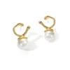 High Quality Hardware Girl's Pearl Earrings, High-end Feeling, Niche Exquisite Sier Needle Earrings