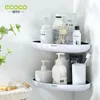 Ecoco Triangular Corner łazienka półka w łazience Wallmounmed Storage Rack Rack Organizer do akcesoriów 240228