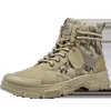 Militära stövlar för män Autumn High Top Camouflage Desert Casual Flats Mens Boot Breattable Non Slip Work Shoes Zapatillas Hombre 240220