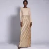 Vêtements ethniques 2024 Femmes musulmanes Abaya Robe longue à manches longues Turquie Kaftan arabe Parti islamique Modeste Ramadan Eid Dubaï Jalabiya Caftan