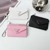 Keychains 럭셔리 디자이너 Damier Coin Purse Keychains Zippy Lady Fold Passport Women Purses 240303