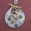 Hänghalsband utsökt mode legering mekanisk insekt krabba djurhalsband vintage steampunk klockkedja för män smycken