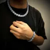 Collares de diamantes cultivados en laboratorio Cadenas de tenis Baguette de Hip Hop para hombre de 16 a 30 pulgadas