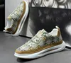 Red Wedding Men Embroidery Party Dress Canvas Thick Bottom Height Increasing Shoes Breathable Casual Sneaker Non-slip La 5580