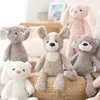 38CM Mooie Baby Soepeler Speelgoed Knuffels Knuffels Lange Been Olifant Beer Konijntje Koe Eenhoorn Zacht Cartoon Knuffels Comfort Speelgoed Home Decor Kinderen Geschenk 12 Stijlen