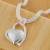 Ожерелья-подвески из стерлингового серебра 925 пробы, 18 дюймов, двойное сердце, циркониевое ожерелье для женщин, модные свадебные очаровательные ювелирные изделия