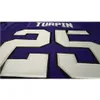 2324 #25 Paarse KaVontae Turpin TCU Gehoornde Kikkers Alumni College Jersey of aangepaste naam of nummer trui